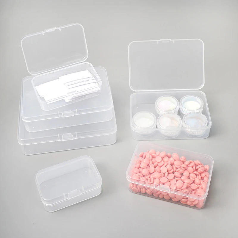Translucent Storage Box Rectangular Packing Plastic Box Storage Case Organizadores Kitchen Storage Organizer Boxes Jewelry Box